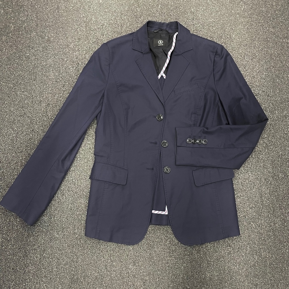 $690 Bogner Suit Blazer Embroidery Women’ Size 8 3 Business Casual